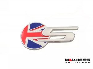 Jaguar Custom Emblem - S Sport - Chrome Finish - Union Jack